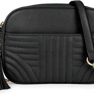 Quilted Crossbody Bags for Women - Stylish Camera Bag with Tassel - Lightweight